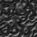 a metallic blobby texture, similar to slime or lava